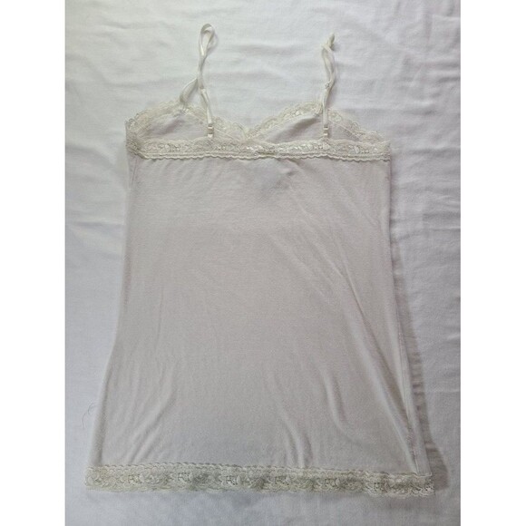 2-Pack Lace Trim Camisoles Rue21 Cream L & Old Navy Blue XS Spaghetti Strap - Picture 6 of 9